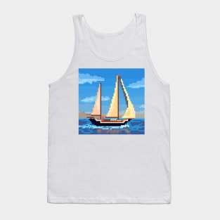 Pixel Boat Tank Top